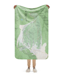 Nozawa Onsen ski resort map blanket small size – Japan ski map