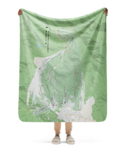 Nozawa Onsen ski resort map blanket medium size – Japan ski trail map